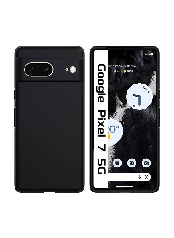 Google Pixel 7 Soft Silicone Mobile Phone Case Cover, Black