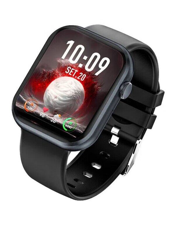 

LW 1.85 inch Full-Touch Bluetooth Waterproof Activity Tracker Smartwatch, Black