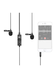 Boya BY-M1DM Omni-Directional Lavalier Microphone, LU-D5707, Black