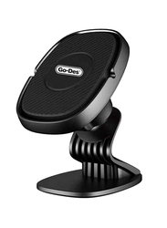 Go-Des Adjustable Dashboard Magnetic Car Phone Holder/Mount, Black