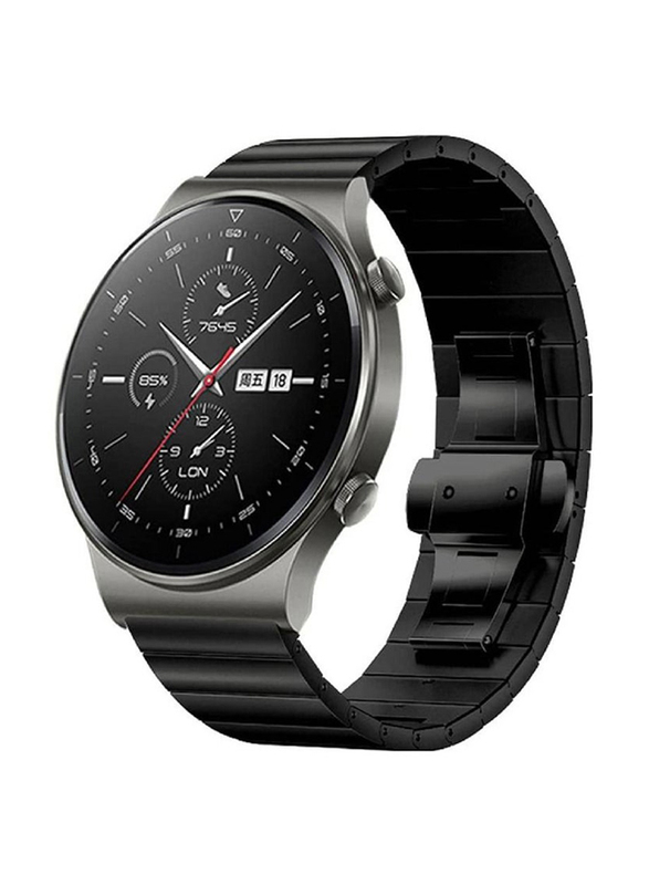 Stainless Steel Replacement Band for Huawei Watch GT2 Pro, Black