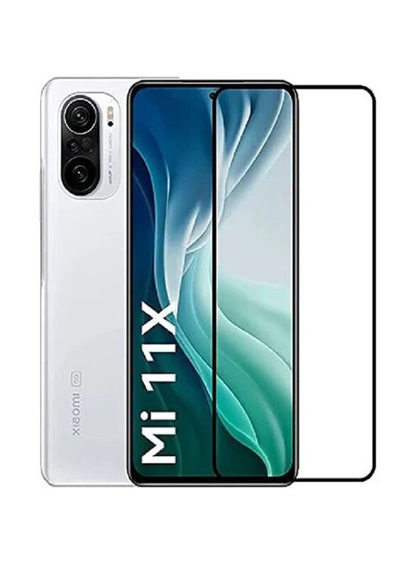 

Generic Xiaomi Mi 11X Tempered Glass Screen Protector, Black/Clear