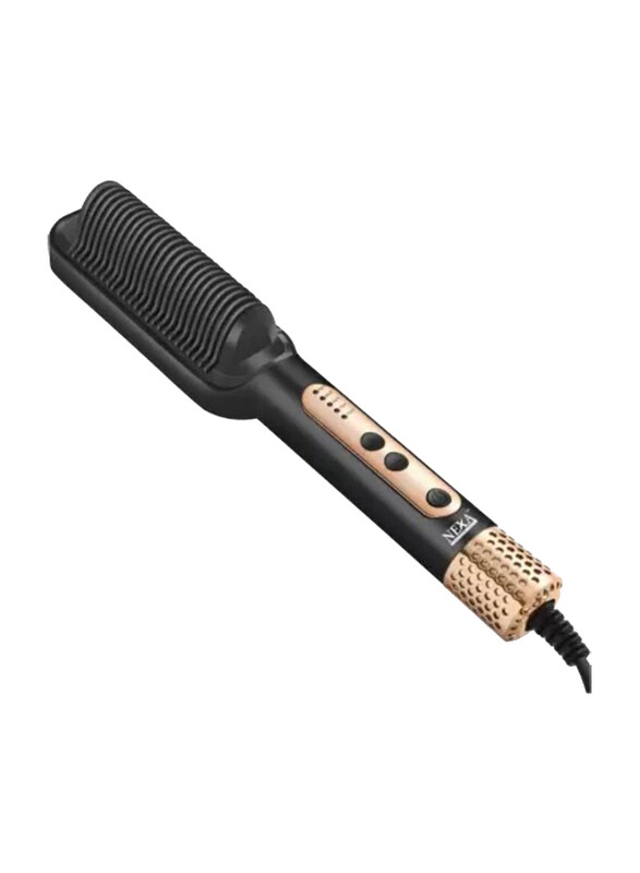 

Sokany Professional Glam Look Hair Straightening Comb Brush, SK-1008, Rose Gold/Black