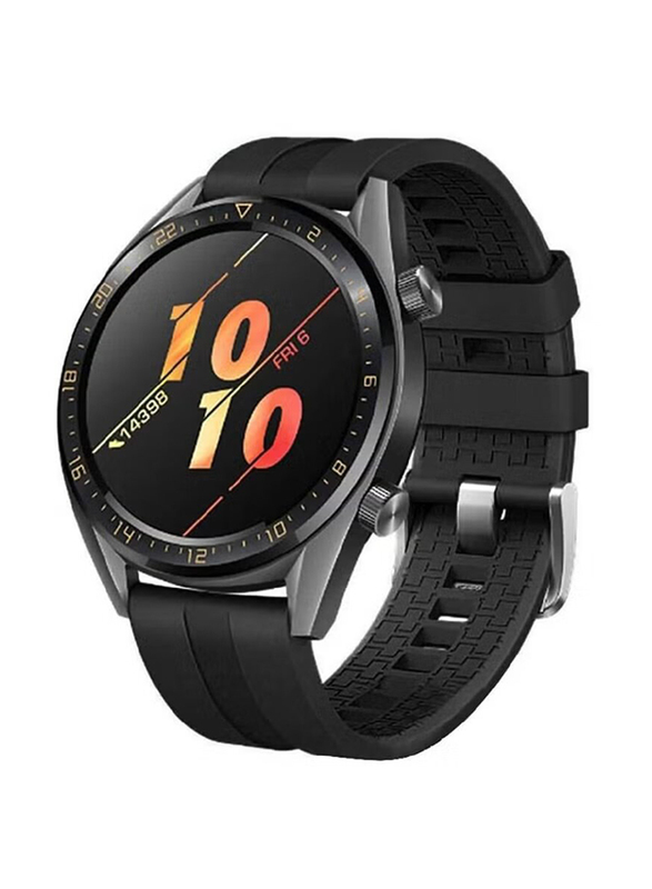 Replacement Silicone Strap for Huawei Watch GT, Black
