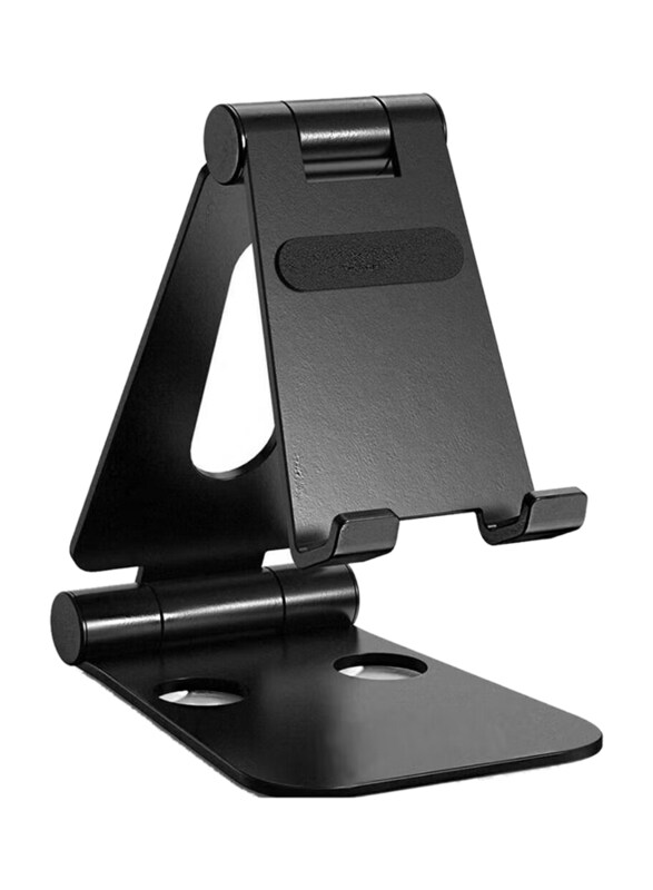 

Generic Foldable Metal Mobile Phone Stand, Black