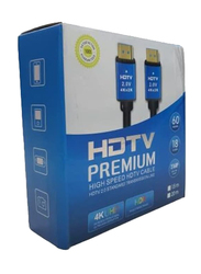15-Meter 4K HDMI Cable, HDMI to HDMI for Display Devices, Black/Blue