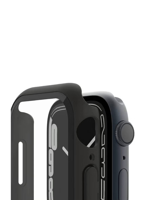 Soft Silicone Protector Case for Apple Watch Series 7 45mm, Black