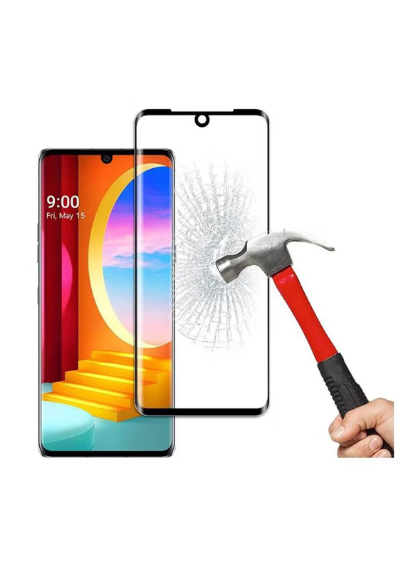 HYX LG Velvet Easy to Install Full Coverage HD Anti-Scratch Anti-Fingerprint Tempered Glass Screen Protector, Clear, 2 Pieces