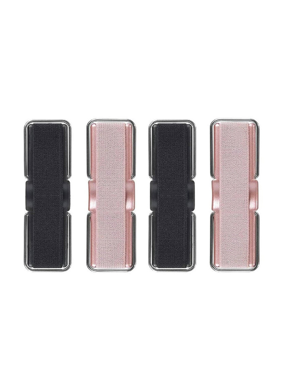 Elastic Finger Mount Mobile Phone Grip Holder for Smartphones & Tablets, 4 Pieces, Multicolour