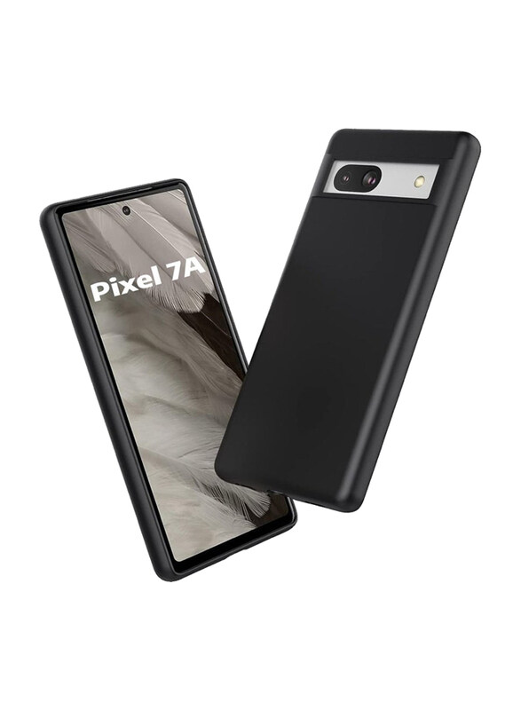

Zoomee Google Pixel 7A Protective Shockproof Soft Liquid Silicone Gel Rubber Bumper Mobile Phone Case Cover, Black