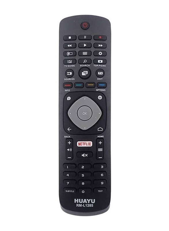 Replacement Remote Control for Philips Smart LCD LED TV, Black