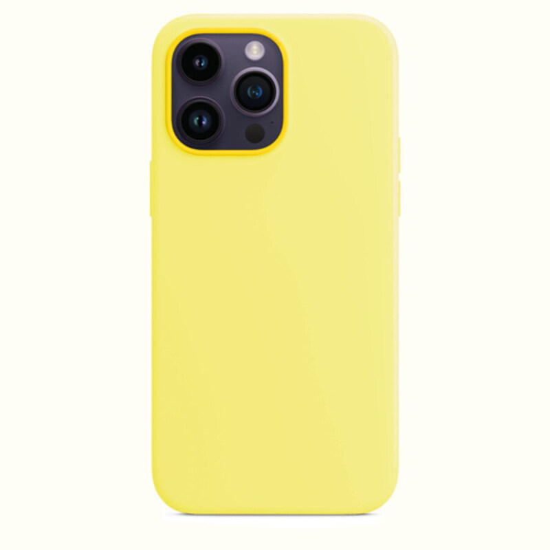 

Max & Max Apple iPhone 14 Pro Max Magsafe Silicone Mobile Phone Case Cover, Yellow