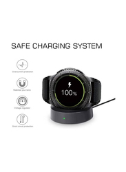 Magnetic Wireless Power Charging Station Dock for Samsung Watch Gear S4, Black