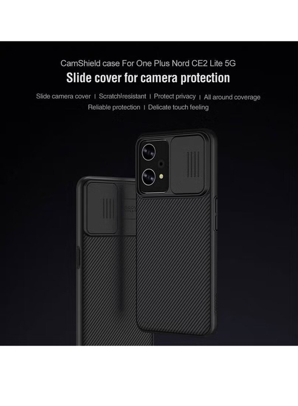 Nillkin Oneplus Nord CE 2 Lite 5G Camshield Pro Slide Camera Protection Privacy Back Mobile Phone Case Cover, Black