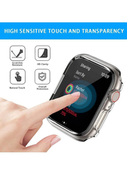 2-Pack TPU Anti Scratch Bumper Protector Smartwatch Case Cover for Apple iWatch 38mm/40mm, Clear