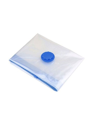 Vacuum Seal Storage Bag, Clear/Blue