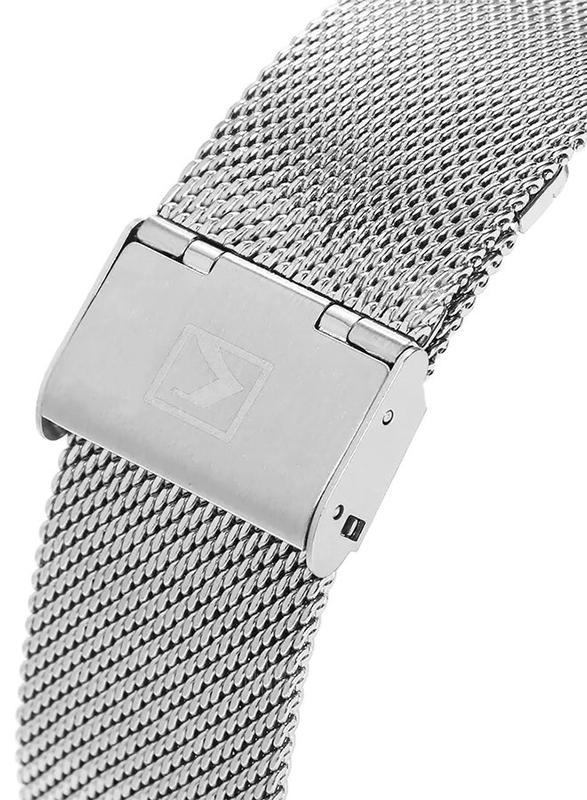 Curren Analog Watch for Men with Stainless Steel Band, Water Resistant, 8256, Silver