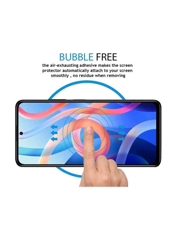 Xiaomi Poco M4 Pro 5G Full Coverage HD Anti-Scratch Bubble-Free Tempered Glass Screen Protector, Clear