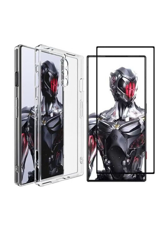 

ZooMee ZTE Nubia Red Magic 8 Pro / Red Magic 8 Pro Plus Protective Soft Silicone Slim Flexible Mobile Phone Case Cover with Tempered Glass Screen Prot