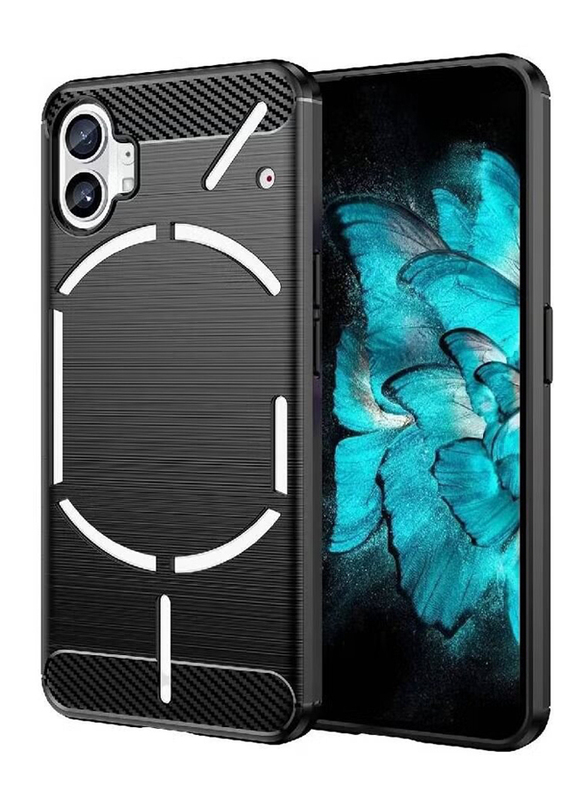 Olliwon Nothing Phone 1 Ultra Slim Lightweight Anti-Scratch Soft Mobile Phone Case Cover, Black