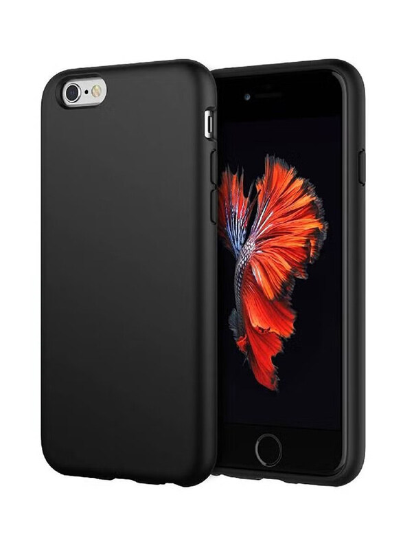 

Generic Apple iPhone 6 Microfiber Lining Silicone Protective Mobile Phone Case Cover, Black