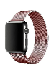 Replacement Milanese Loop Strap for Apple iWatch Series Band 42/44mm, Rose Gold