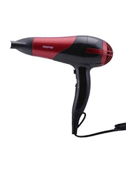 Geepas Hair Dryer & Straightener Combo, Red