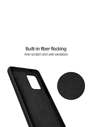 Samsung Galaxy A52 5G Soft Silicone Protective Mobile Phone Case Cover, Black