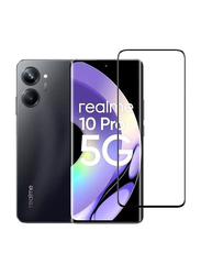 HYX Realme 10 Pro 5G 9H Hardness Full Glue HD Clarity Bubble Free Tempered Glass Screen Protector, Clear