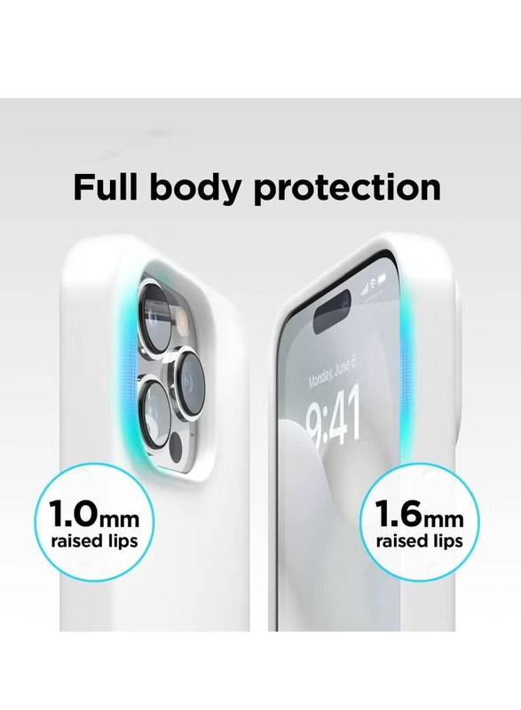 Apple iPhone 14 Pro Protective Silicone Shockproof Slim Thin Phone Mobile Phone Case Cover, White