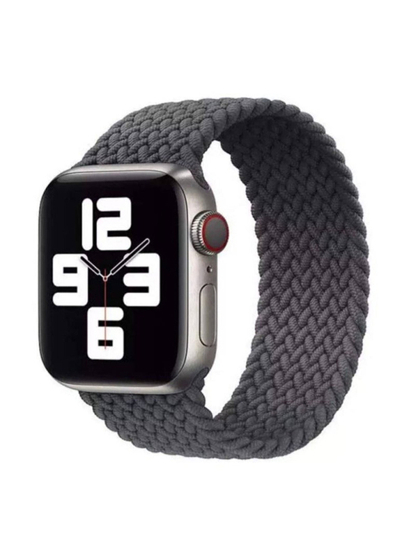 

Generic Replacement Braided Solo Loop Strap for Apple Watch 44mm, Small, Grey