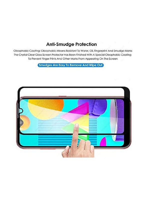 Tempered Glass Screen Protector for Samsung Galaxy M01, Black