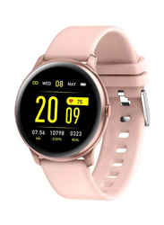 Wownect Smartwatch Fitness Tracker with Body Temperature, KW19 Pro, Pink