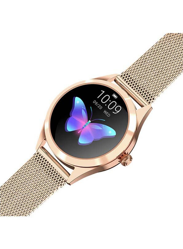 Wownect Waterproof Fitness Tracker Smartwatch with Heart Rate Sleep Monitor, KW10, Gold