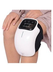 XiuWoo Pain Relief Electric Cordless Vibration Knee Massage Device with Kneading, White