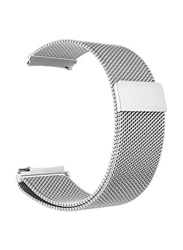 Replacement Mesh Loop Band Strap for Huawei Gt 3 Watch 22mm, Silver