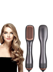 Arabest Styler Volumizer 3 in 1 Brush Salon Styler for Straightening Negative Ion Hair Dryer, Grey