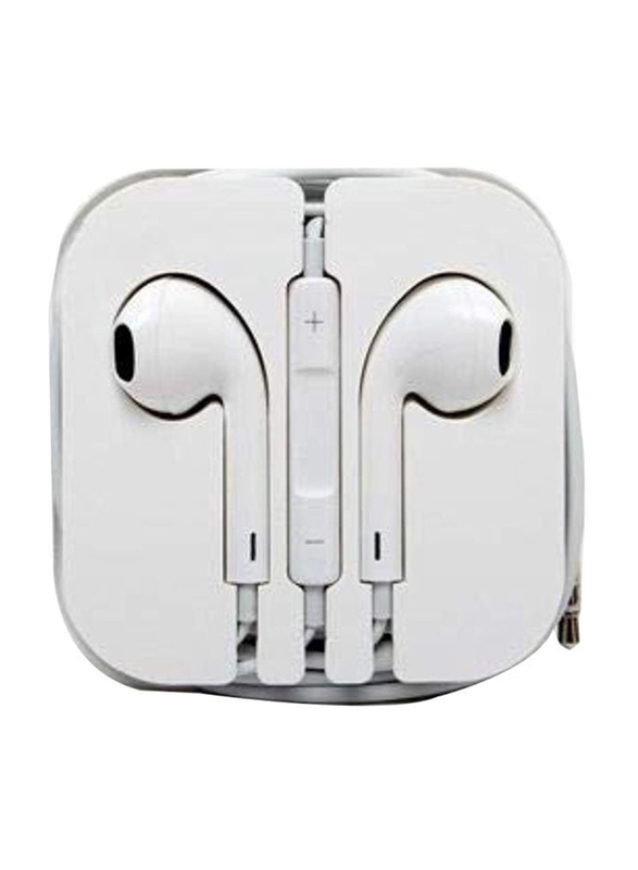 3.5 mm Jack Wired In-Ear Earphones with Mic, White