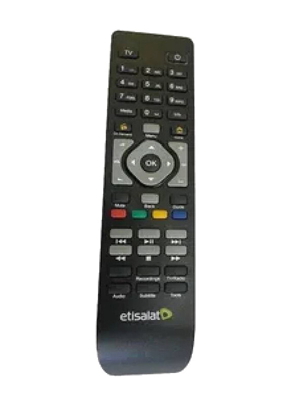 

Etisalat Remote Control for Receiver, Black