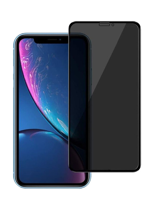 

Generic Apple iPhone XS 18D Large Arc Privacy Screen Protector, Clear/Black