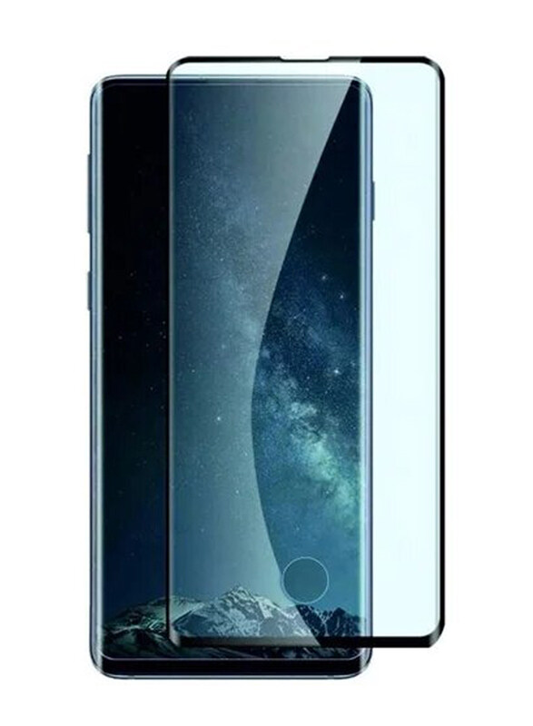 

ICS Samsung Galaxy S10 Plus Tempered Glass Screen Protector, Black/Clear