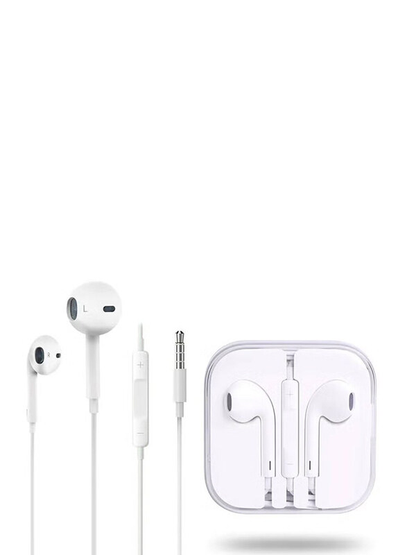 

Generic 3.5 mm Jack In-Ear Stereo Earphones with Mic, White