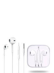 3.5 mm Jack In-Ear Stereo Earphones with Mic, White