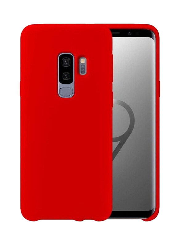 

Generic Samsung Galaxy S9+ Soft Liquid Silicone Slim Gel Protective Mobile Phone Case Cover, Red