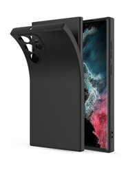 Samsung Galaxy S23 Ultra Slim Silicone Mobile Phone Case Cover, Black