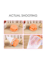 Filter Bags Net Washing Machine Floating Laundry Lint Hair Catcher, Orange