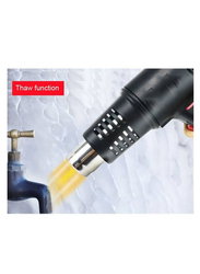 Electric Professional Temperature Heat Gun with Accessories, Black