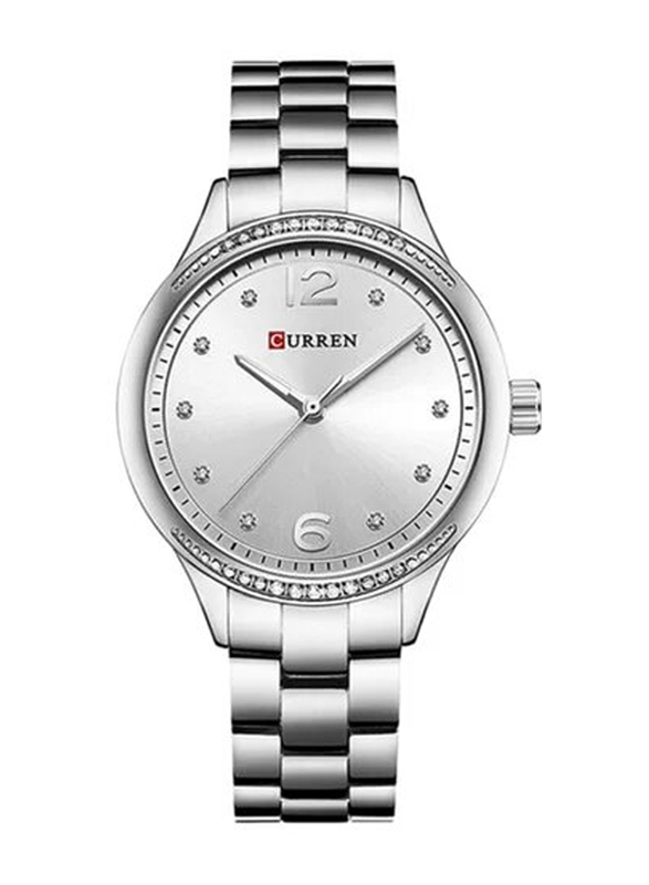Curren Analog Watch for Men with Stainless Steel Band, Water Resistant, GET15592864, Silver