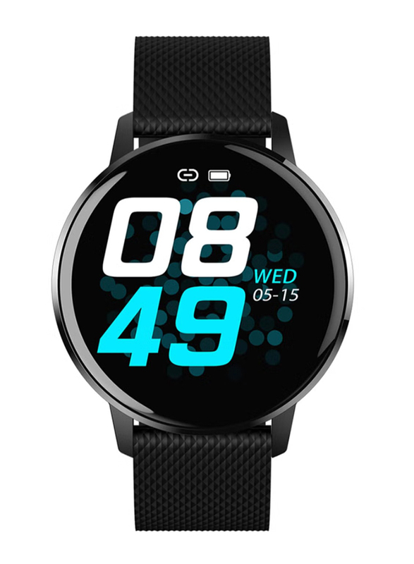 IP67 Waterproof Fitness Tracker Smartwatch, Black