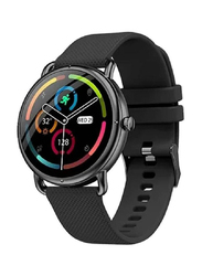 46mm Smart Health Tracker Smartwatch with Blood Oxygen, Heart Rate Monitoring, Long Standby & Bluetooth, Black